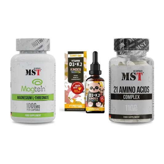 Ausdauer-Set: MST Magnesium + ProFuel VITAMIN + MST 21 Amino – alle enthaltenen Artikel