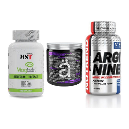 Ausdauer-Set: MST Magnesium + Nanosupps Hype + Nutrend Arginine – alle enthaltenen Artikel