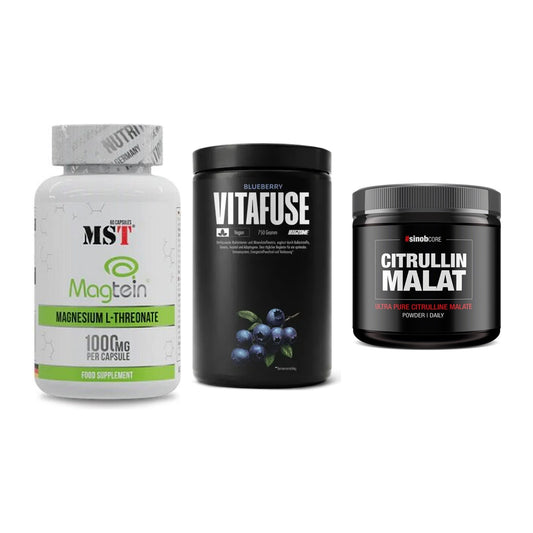 Ausdauer-Set: MST Magnesium + Big Zone Vitafus + Sinob Core – alle enthaltenen Artikel