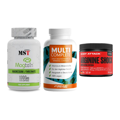 Ausdauer-Set: MST Magnesium + ProFuel MULTI + Body Attack – alle enthaltenen Artikel