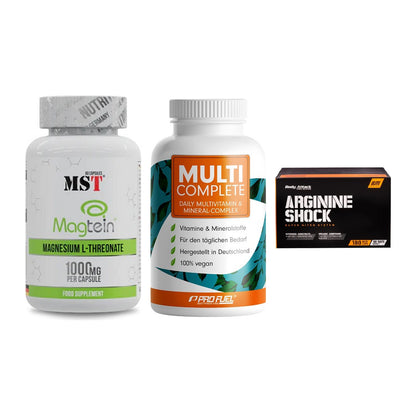 Ausdauer-Set: MST Magnesium + ProFuel MULTI + Body Attack – alle enthaltenen Artikel