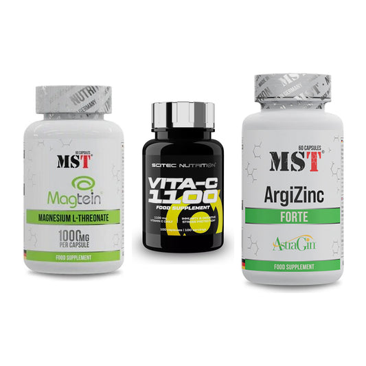 Ausdauer-Set: MST Magnesium + Scitec Vitamin C + MST ArgiZinc – alle enthaltenen Artikel