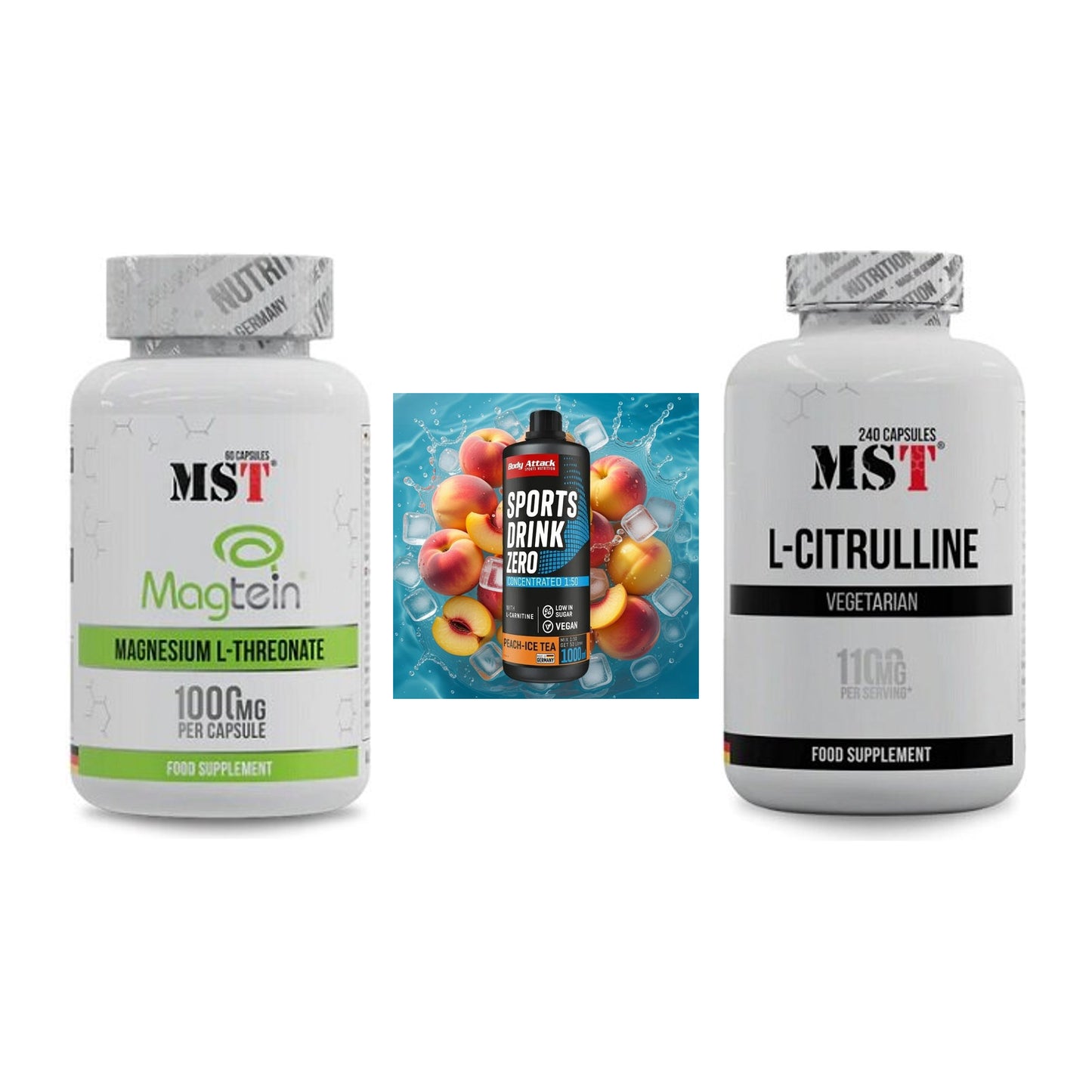 Ausdauer-Set: MST Magnesium + Body Attack + MST Citrulline – alle enthaltenen Artikel