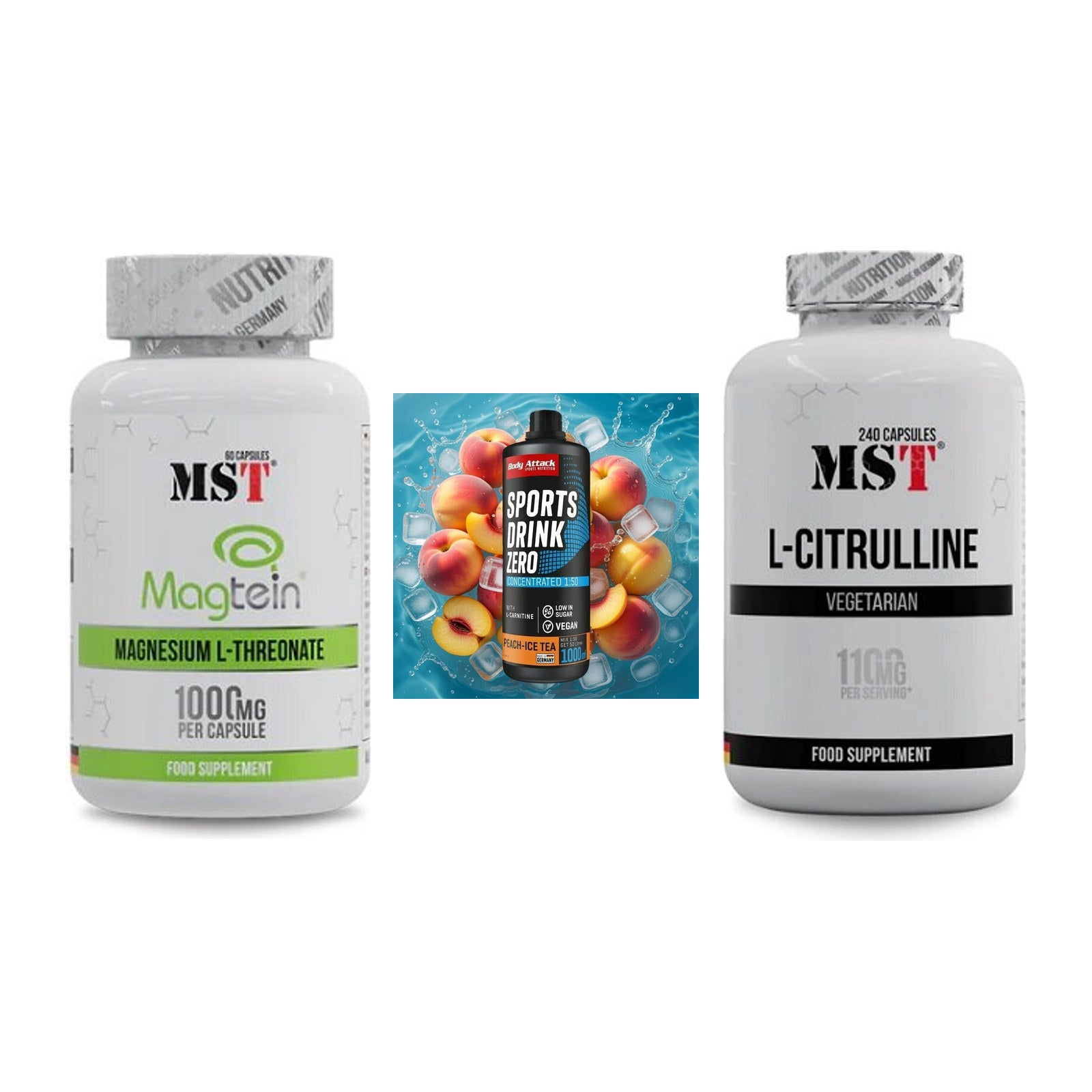 Ausdauer-Set: MST Magnesium + Body Attack + MST Citrulline – alle enthaltenen Artikel