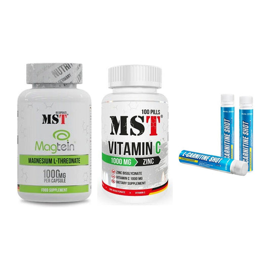 Ausdauer-Set: MST Magnesium + MST Vitamin C + Body Attack – alle enthaltenen Artikel