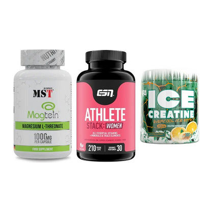 Ausdauer-Set: MST Magnesium + ESN Athlete + FA Nutrition ICE – alle enthaltenen Artikel
