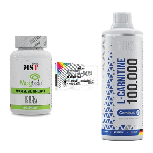 Ausdauer-Set: MST Magnesium + Olimp Vita-Min + MST L-Carnitine – alle enthaltenen Artikel