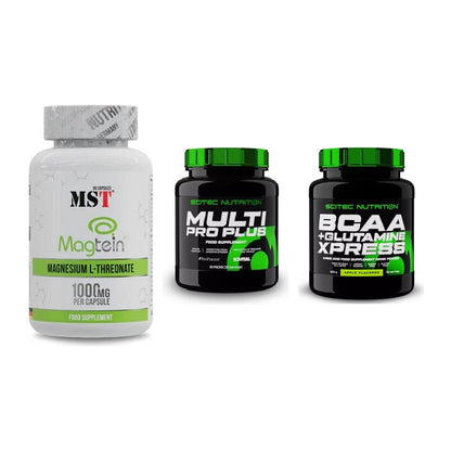 Ausdauer-Set: MST Magnesium + Scitec Multi Pro + Scitec BCAA – alle enthaltenen Artikel