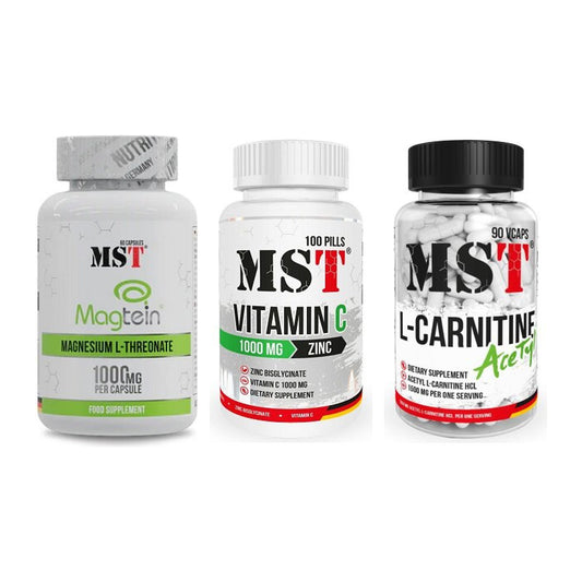 Ausdauer-Set: MST Magnesium + MST Vitamin C + MST L-Carnitine – alle enthaltenen Artikel