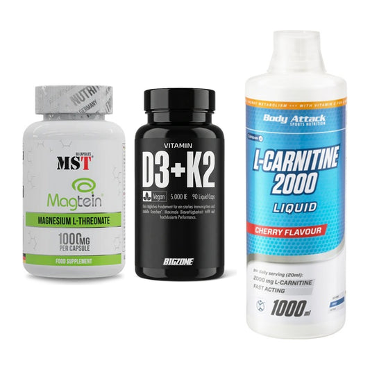 Ausdauer-Set: MST Magnesium + Big Zone Vitamin + Body Attack – alle enthaltenen Artikel