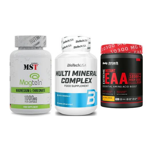 Ausdauer-Set: MST Magnesium + BioTech Multi + Body Attack – alle enthaltenen Artikel