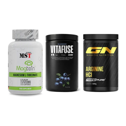 Ausdauer-Set: MST Magnesium + Big Zone Vitafus + GN Arginine HCL – alle enthaltenen Artikel