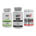 Ausdauer-Set: MST Magnesium + MST Iron Bisglyc + MST Glutamine – alle enthaltenen Artikel