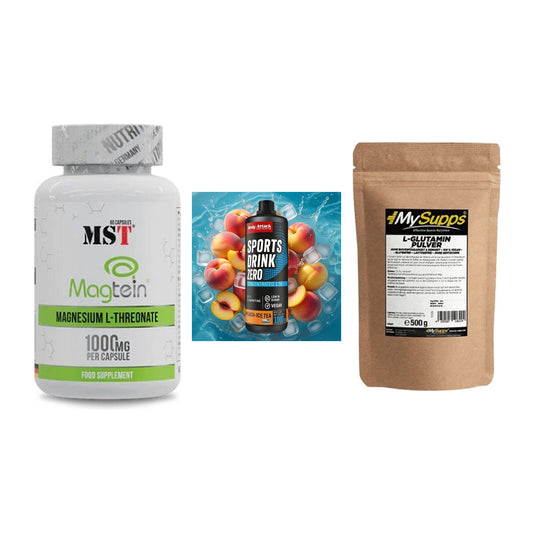 Ausdauer-Set: MST Magnesium + Body Attack + MySupps Glutamin – alle enthaltenen Artikel