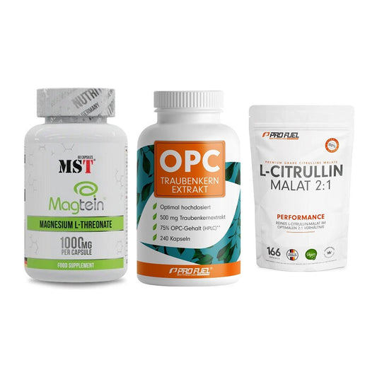 Ausdauer-Set: MST Magnesium + ProFuel OPC + ProFuel L-Citrul – alle enthaltenen Artikel