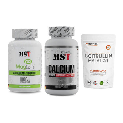 Ausdauer-Set: MST Magnesium + MST Calcium + ProFuel L-Citrul – alle enthaltenen Artikel