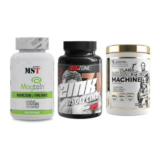 Ausdauer-Set: MST Magnesium + Big Zone Zink + Kevin Levrone – alle enthaltenen Artikel