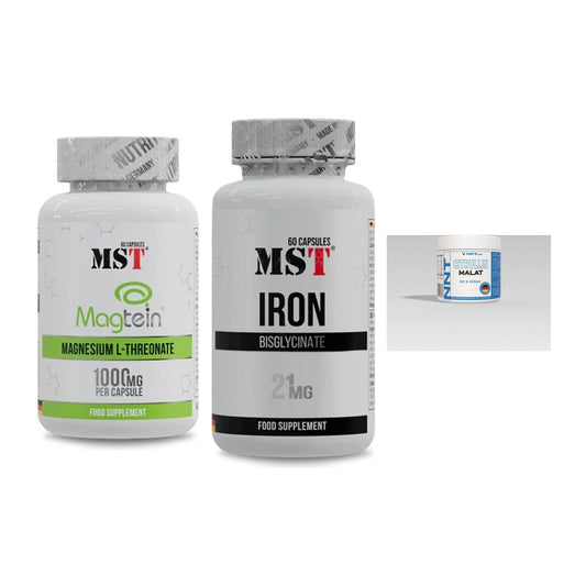 Ausdauer-Set: MST Magnesium + MST Iron Bisglyc + NNT Citrullin – alle enthaltenen Artikel