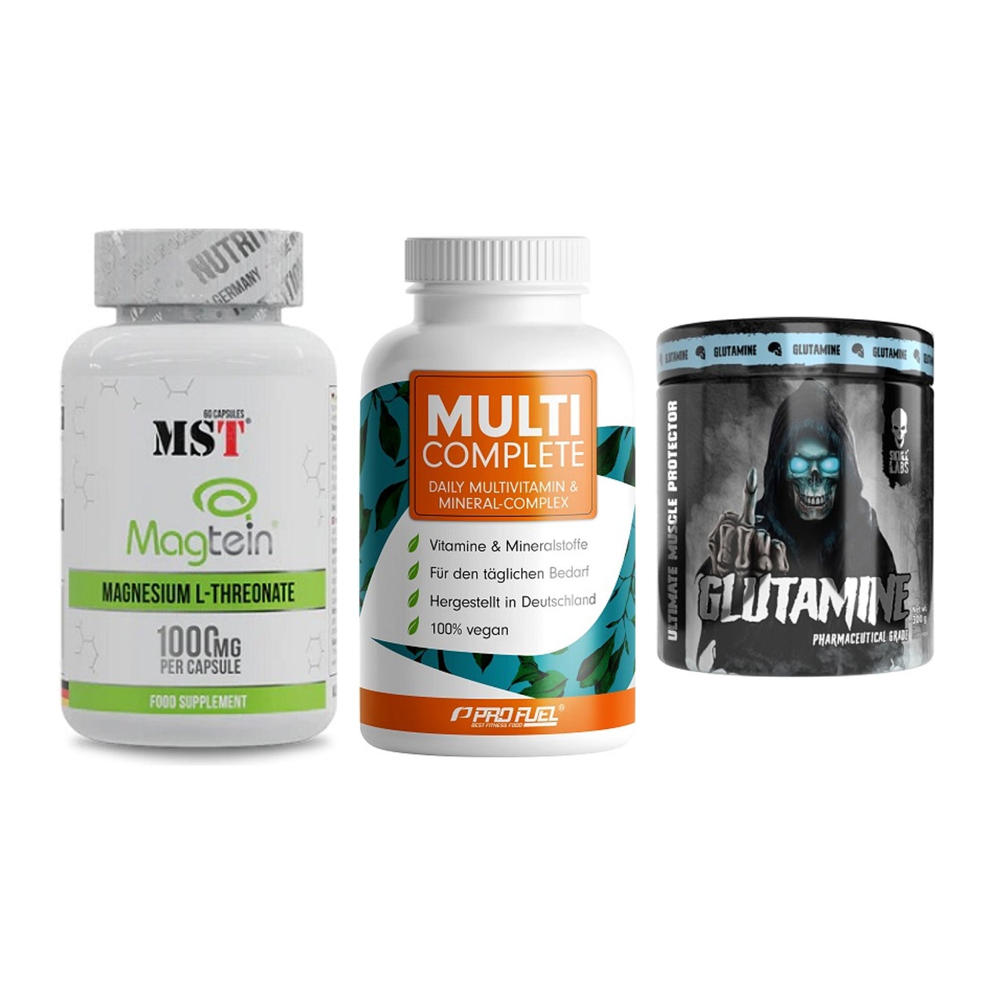 Ausdauer-Set: MST Magnesium + ProFuel MULTI + Skull Labs – alle enthaltenen Artikel