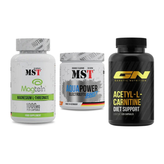 Ausdauer-Set: MST Magnesium + MST Aqua Power + GN Acetyl – alle enthaltenen Artikel