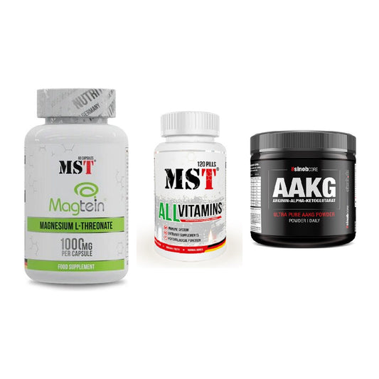 Ausdauer-Set: MST Magnesium + MST All Vitamins + Sinob Core – alle enthaltenen Artikel