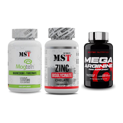 Ausdauer-Set: MST Magnesium + MST Zinc Chelate + Scitec Mega – alle enthaltenen Artikel