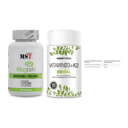 Ausdauer-Set: MST Magnesium + Sinob Vitamin D3 + INLEAD L-Carniti – alle enthaltenen Artikel