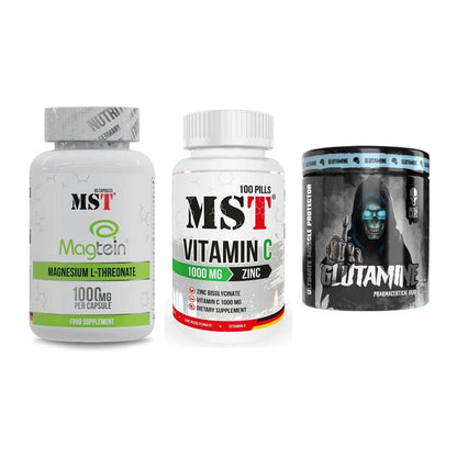 Ausdauer-Set: MST Magnesium + MST Vitamin C + Skull Labs – alle enthaltenen Artikel