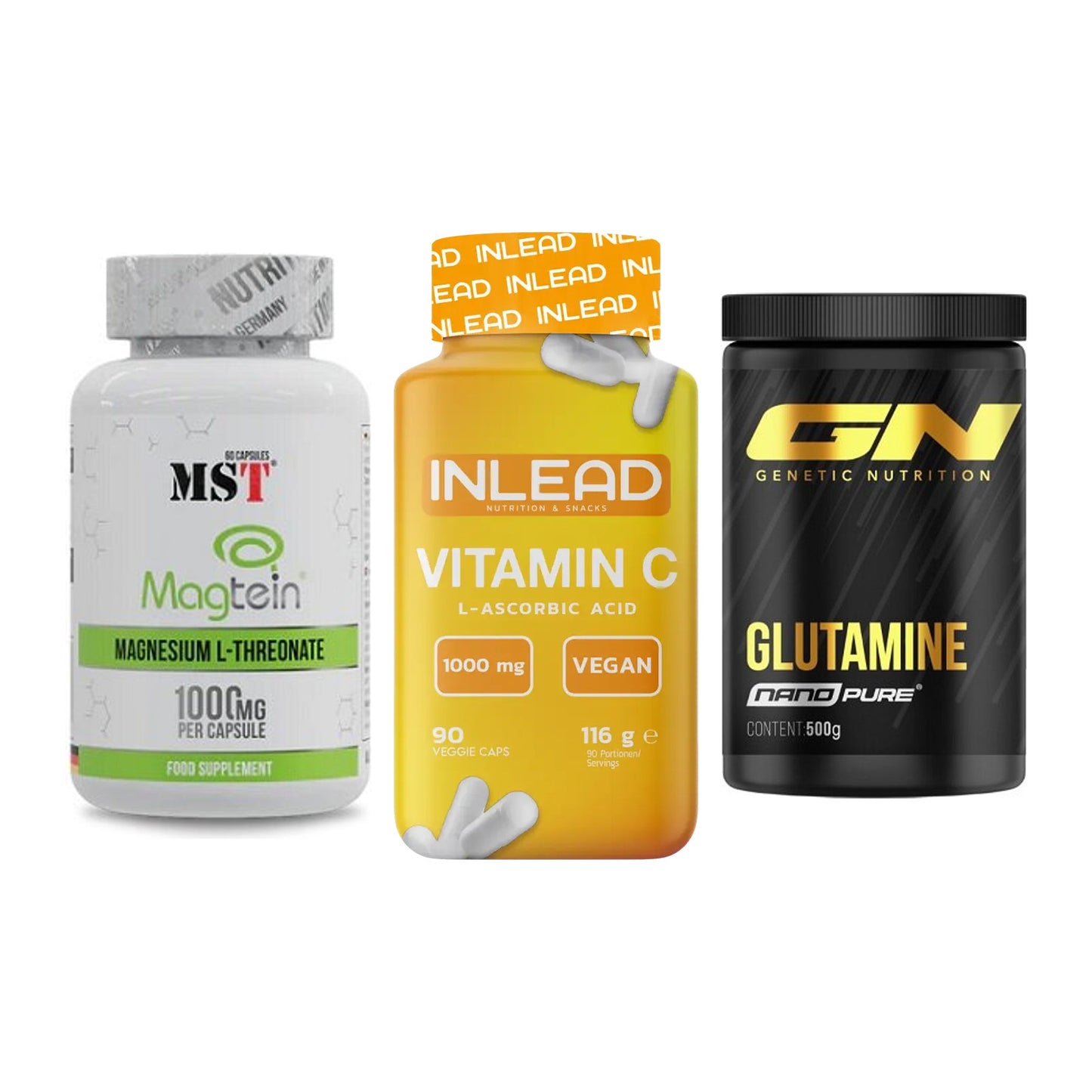 Ausdauer-Set: MST Magnesium + INLEAD Vitamin C + GN Nano Pure – alle enthaltenen Artikel