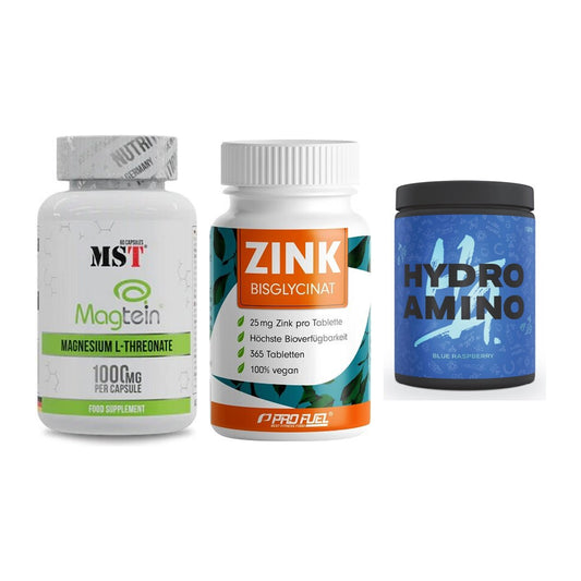 Ausdauer-Set: MST Magnesium + ProFuel Zink + Nanosupps Hydro – alle enthaltenen Artikel