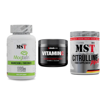 Ausdauer-Set: MST Magnesium + Sinob Vitamin C + MST Citrulline – alle enthaltenen Artikel
