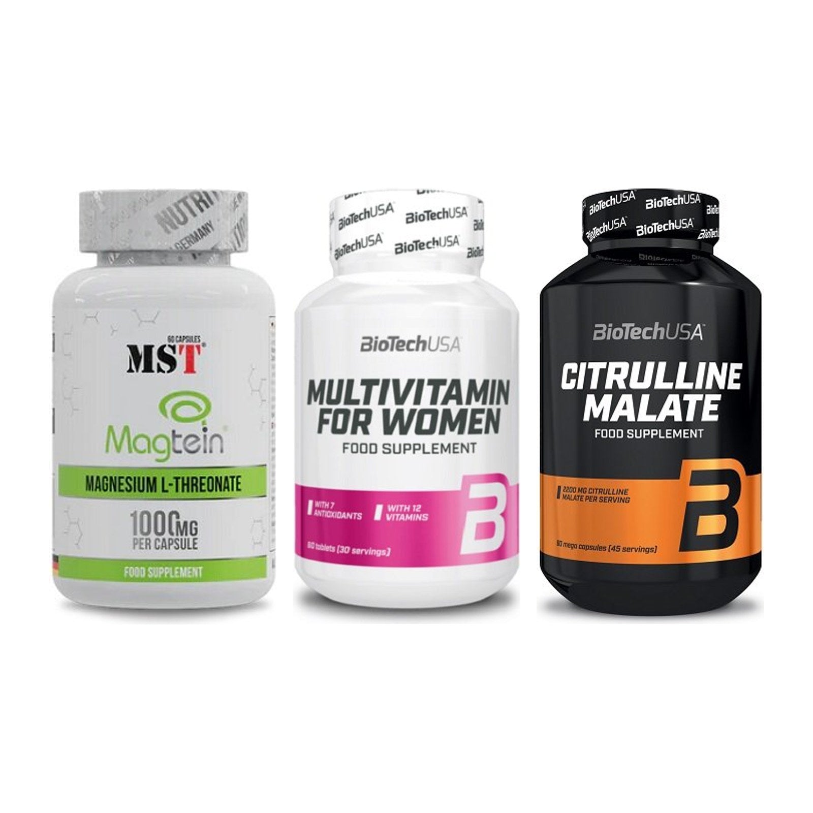 Ausdauer-Set: MST Magnesium + BioTech Multivit + BioTech Citrulli – alle enthaltenen Artikel