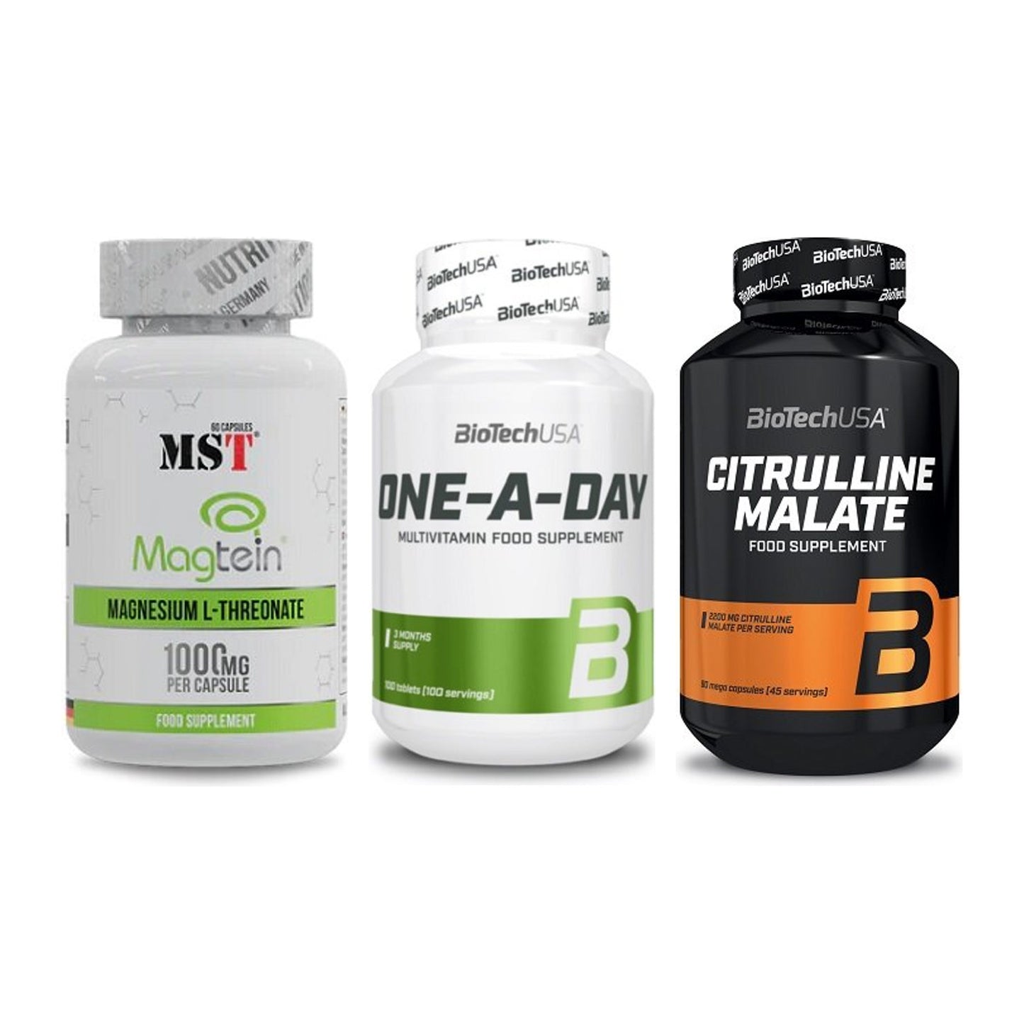Ausdauer-Set: MST Magnesium + BioTech One A + BioTech Citrulli – alle enthaltenen Artikel