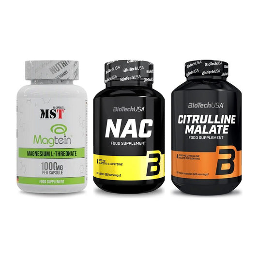 Ausdauer-Set: MST Magnesium + BioTech NAC + BioTech Citrulli – alle enthaltenen Artikel