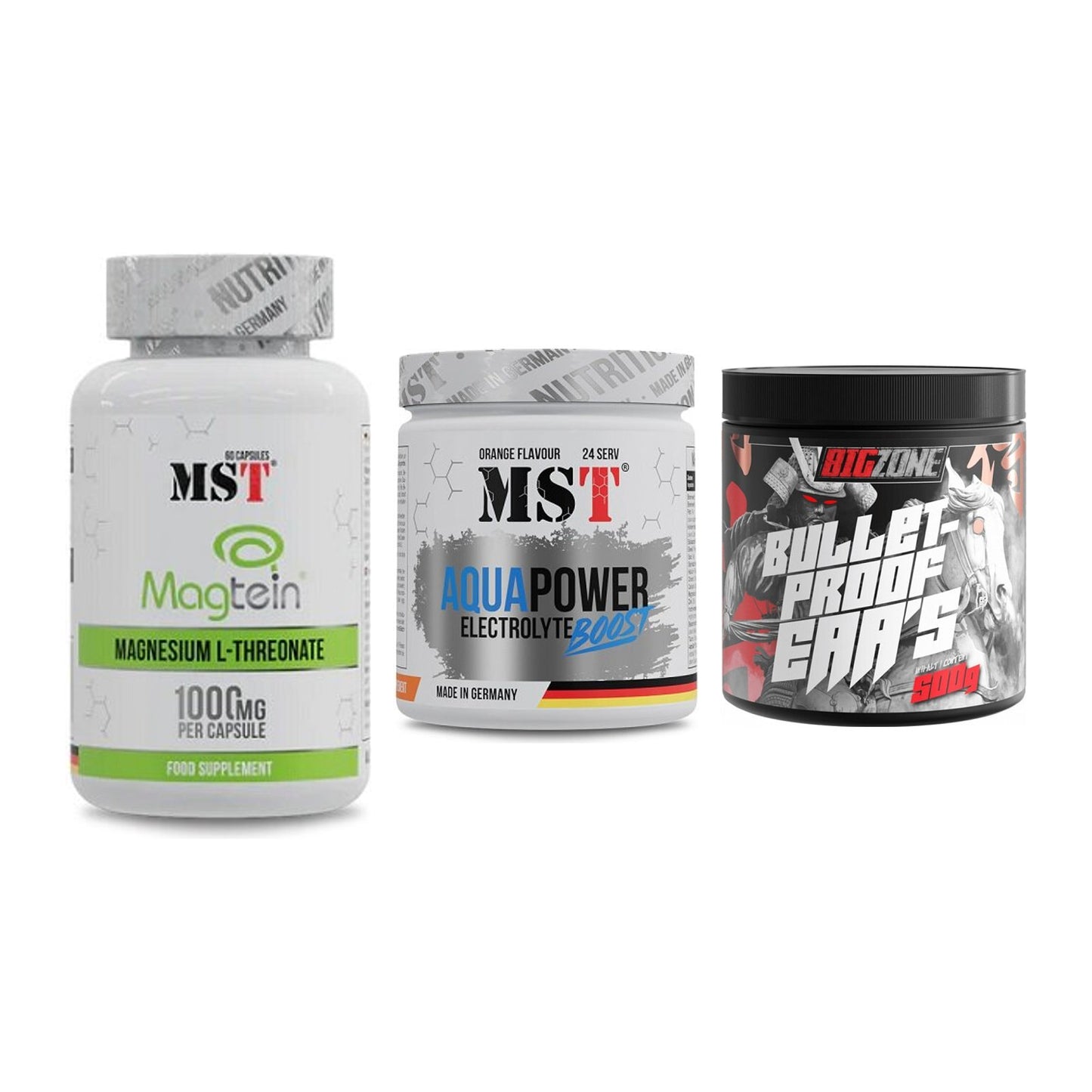 Ausdauer-Set: MST Magnesium + MST Aqua Power + Big Zone Bulletp – alle enthaltenen Artikel