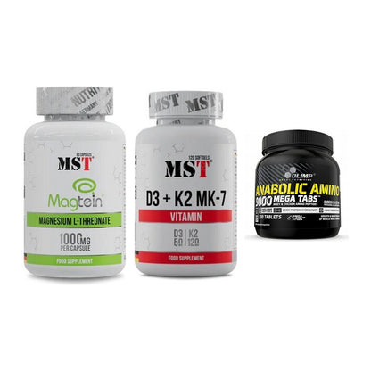 Ausdauer-Set: MST Magnesium + MST Vitamin D3 + Olimp Anabolic – alle enthaltenen Artikel