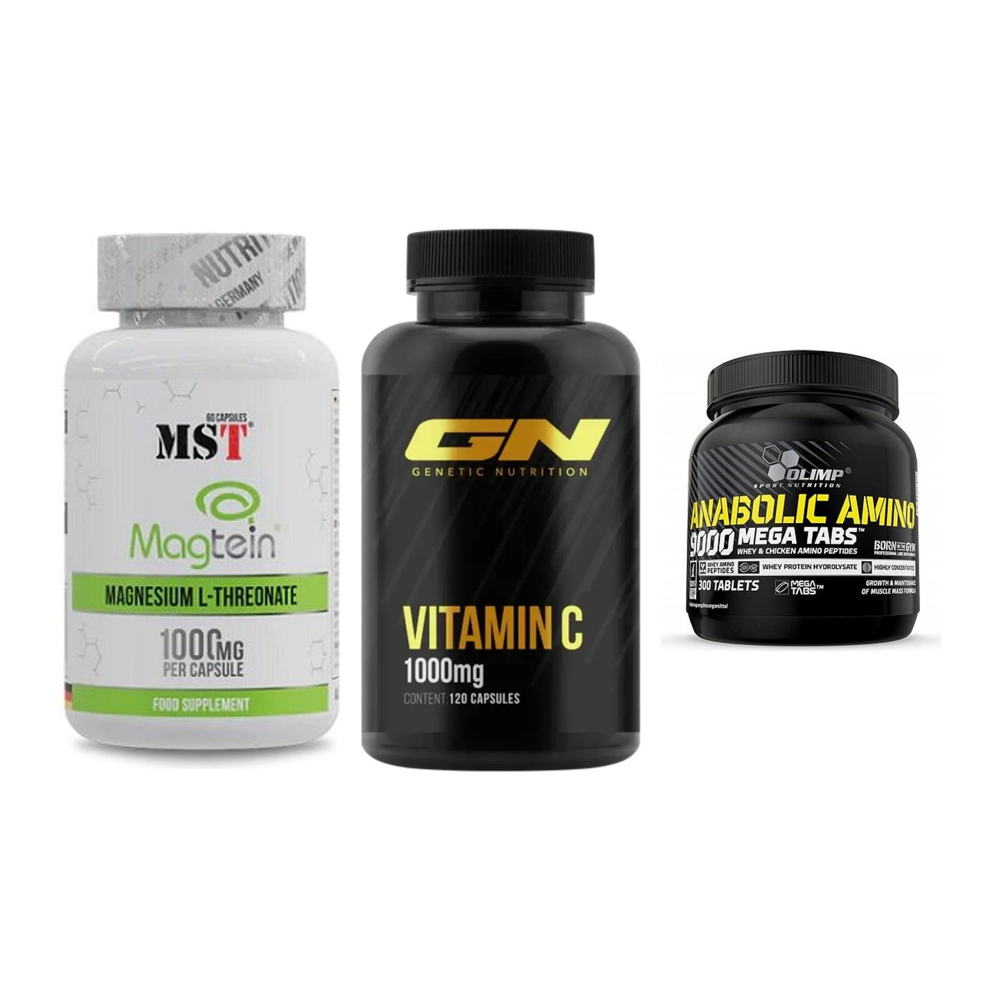 Ausdauer-Set: MST Magnesium + GN Vitamin C + Olimp Anabolic – alle enthaltenen Artikel