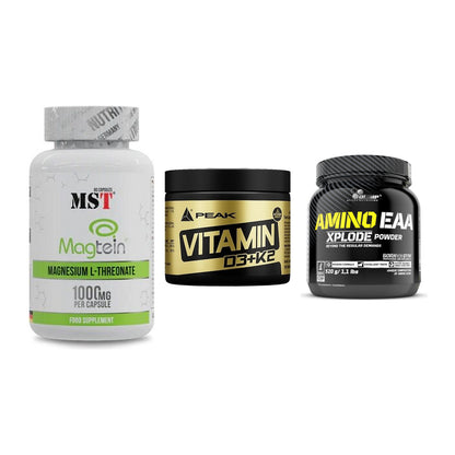 Ausdauer-Set: MST Magnesium + Peak Vitamin + Olimp Amino EAA – alle enthaltenen Artikel