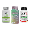 Ausdauer-Set: MST Magnesium + INLEAD Zink + MST Vitamin D3 – alle enthaltenen Artikel