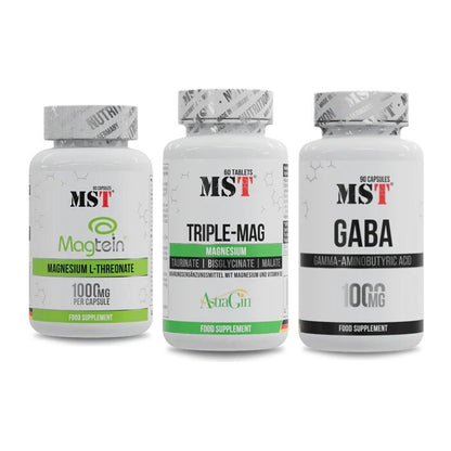 Ausdauer-Set: MST Magnesium + MST Tripple Mag + MST GABA 1000mg – alle enthaltenen Artikel