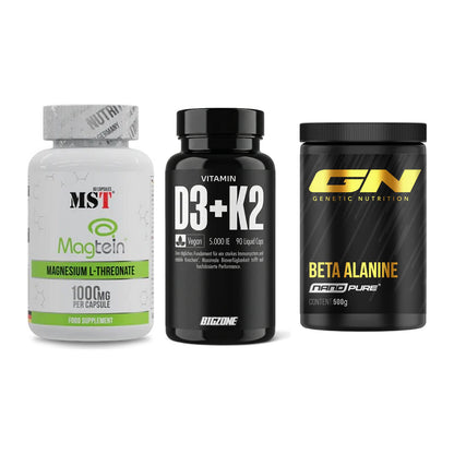 Ausdauer-Set: MST Magnesium + Big Zone Vitamin + GN Nano Beta – alle enthaltenen Artikel