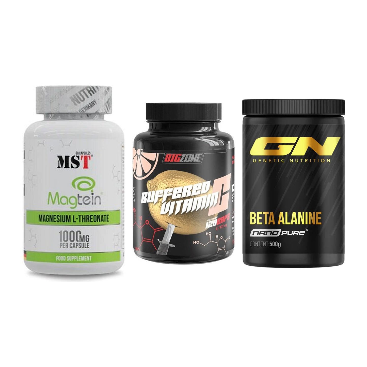 Ausdauer-Set: MST Magnesium + Big Zone Buffere + GN Nano Beta – alle enthaltenen Artikel