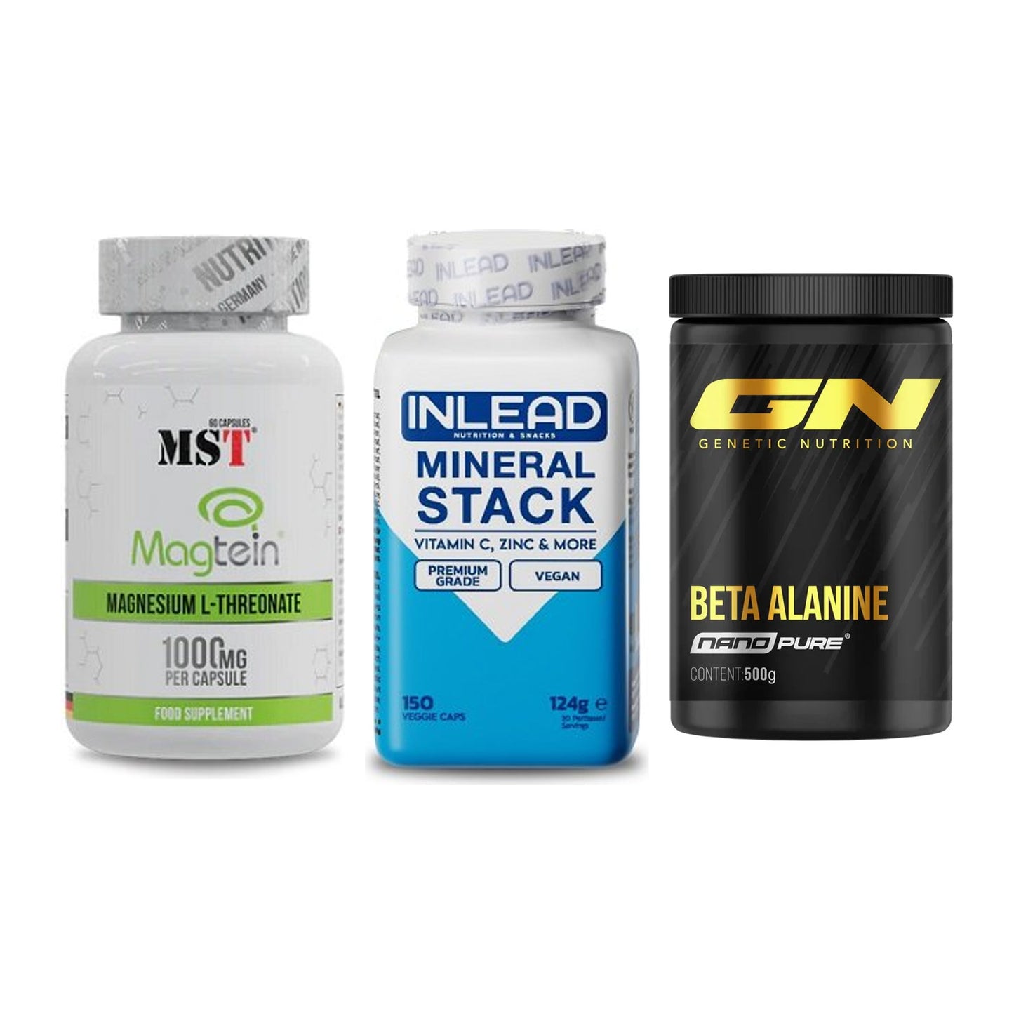 Ausdauer-Set: MST Magnesium + INLEAD Mineral + GN Nano Beta – alle enthaltenen Artikel