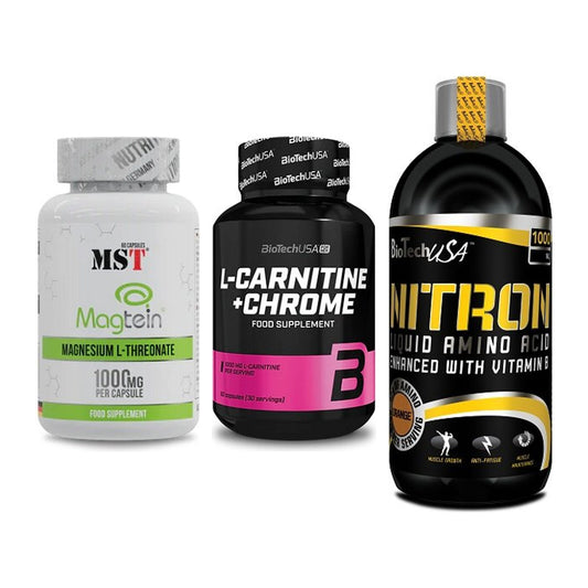 Ausdauer-Set: MST Magnesium + BioTech L-Carnit + BioTech Liquid – alle enthaltenen Artikel