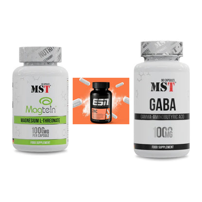 Ausdauer-Set: MST Magnesium + ESN Zinc + MST GABA 1000mg – alle enthaltenen Artikel