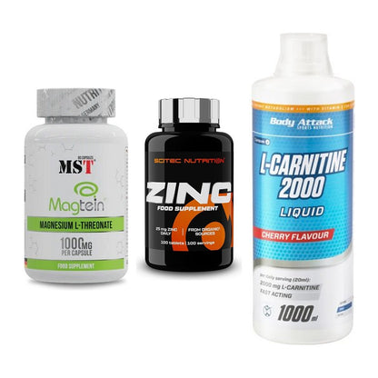 Ausdauer-Set: MST Magnesium + Scitec Zinc + Body Attack – alle enthaltenen Artikel