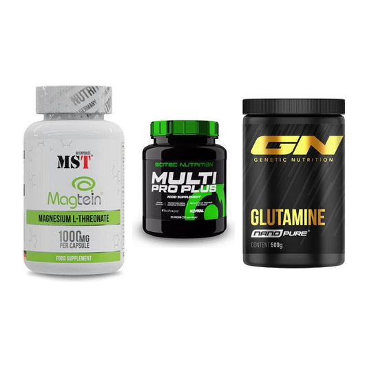 Ausdauer-Set: MST Magnesium + Scitec Multi Pro + GN Nano Pure – alle enthaltenen Artikel