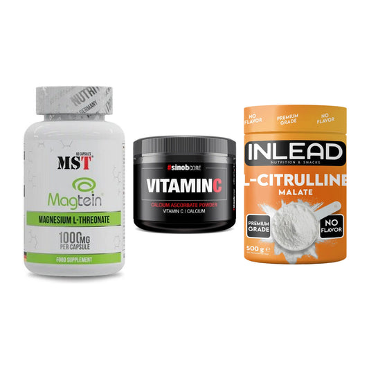 Ausdauer-Set: MST Magnesium + Sinob Vitamin C + INLEAD L-Citrull – alle enthaltenen Artikel