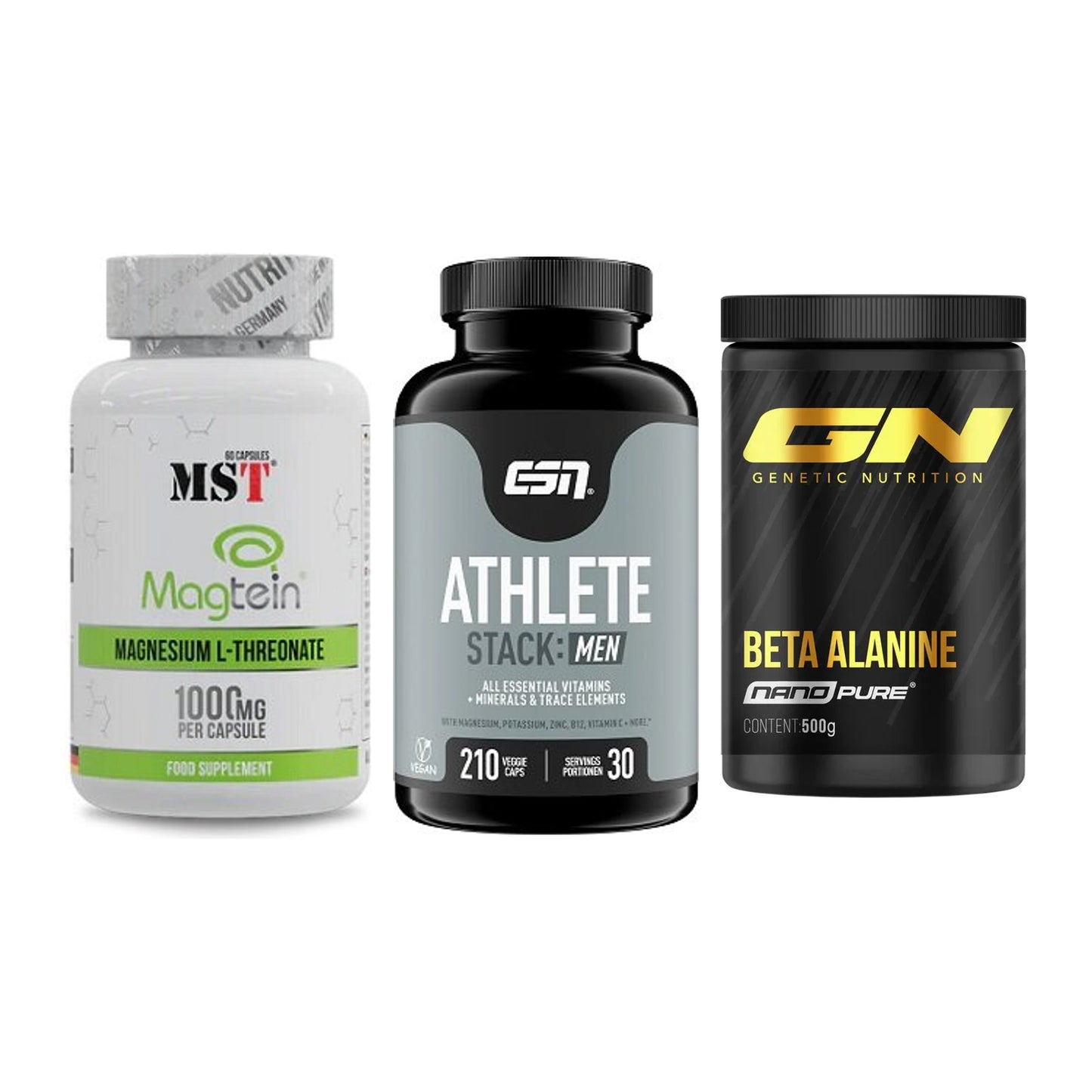 Ausdauer-Set: MST Magnesium + ESN Athlete + GN Nano Beta – alle enthaltenen Artikel
