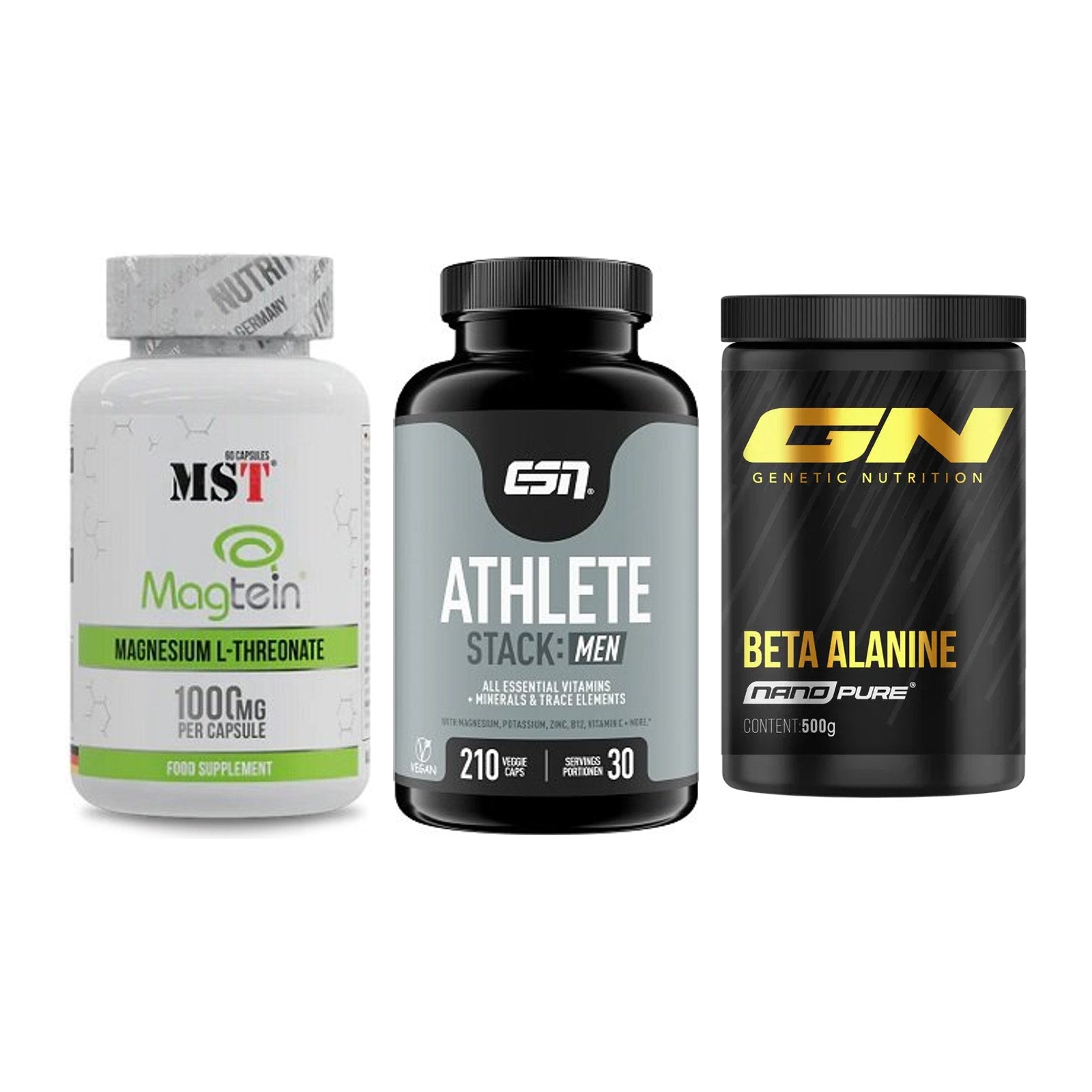 Ausdauer-Set: MST Magnesium + ESN Athlete + GN Nano Beta – alle enthaltenen Artikel